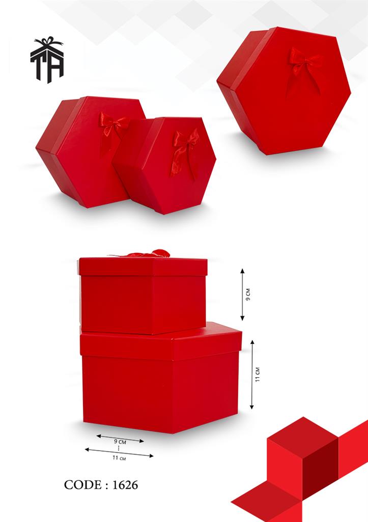 هارد باکس شش ضلعی دوتایی کد 1626