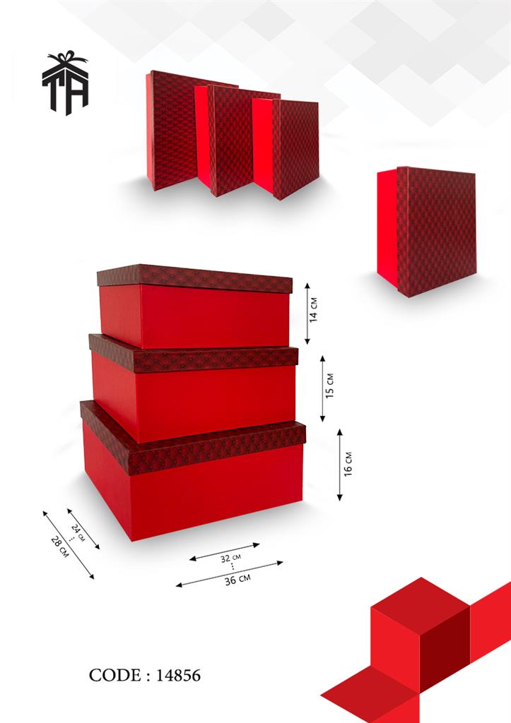 هارد باکس سه سری مستطیلی بزرگ کد 14856
